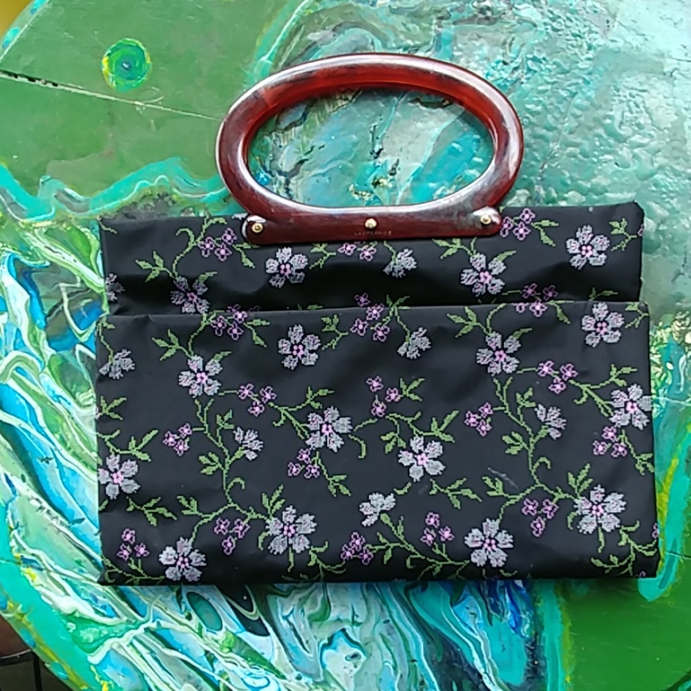 Retro vinyl tote